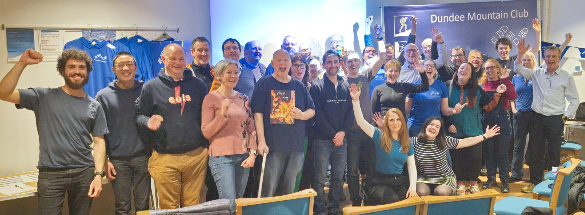 Group photo of the Dundee Mountain Club AGM 2024 attendees