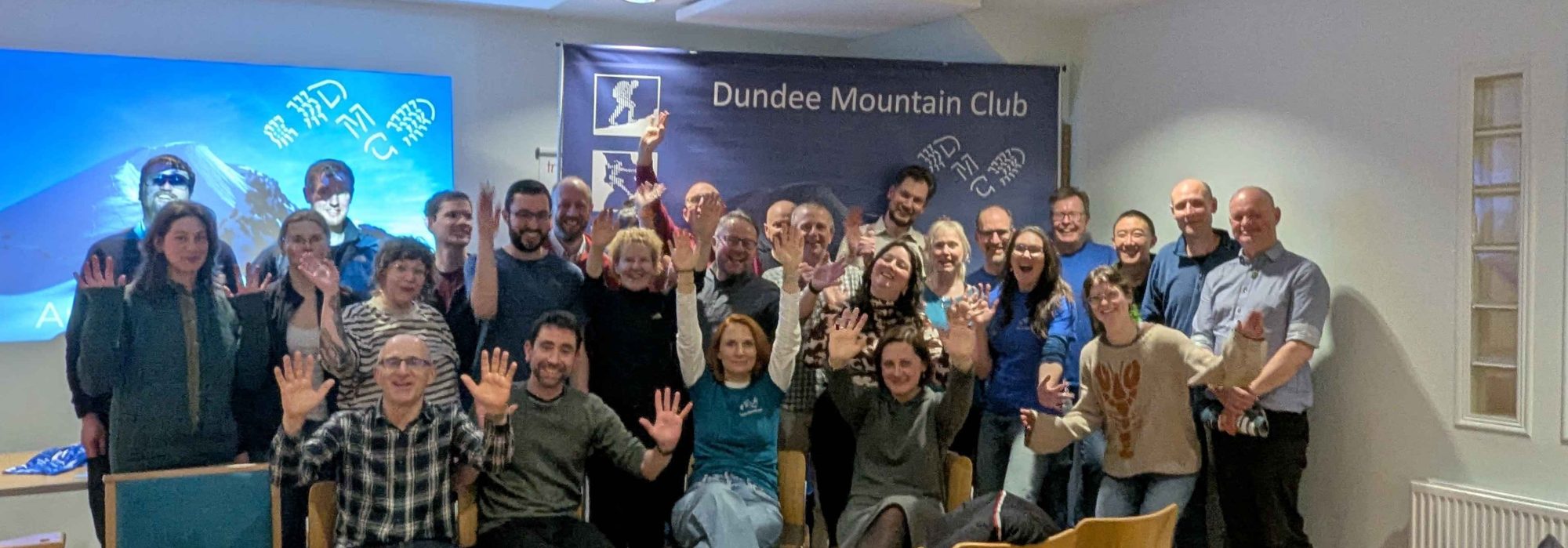 A large group of DMC members at the AGM